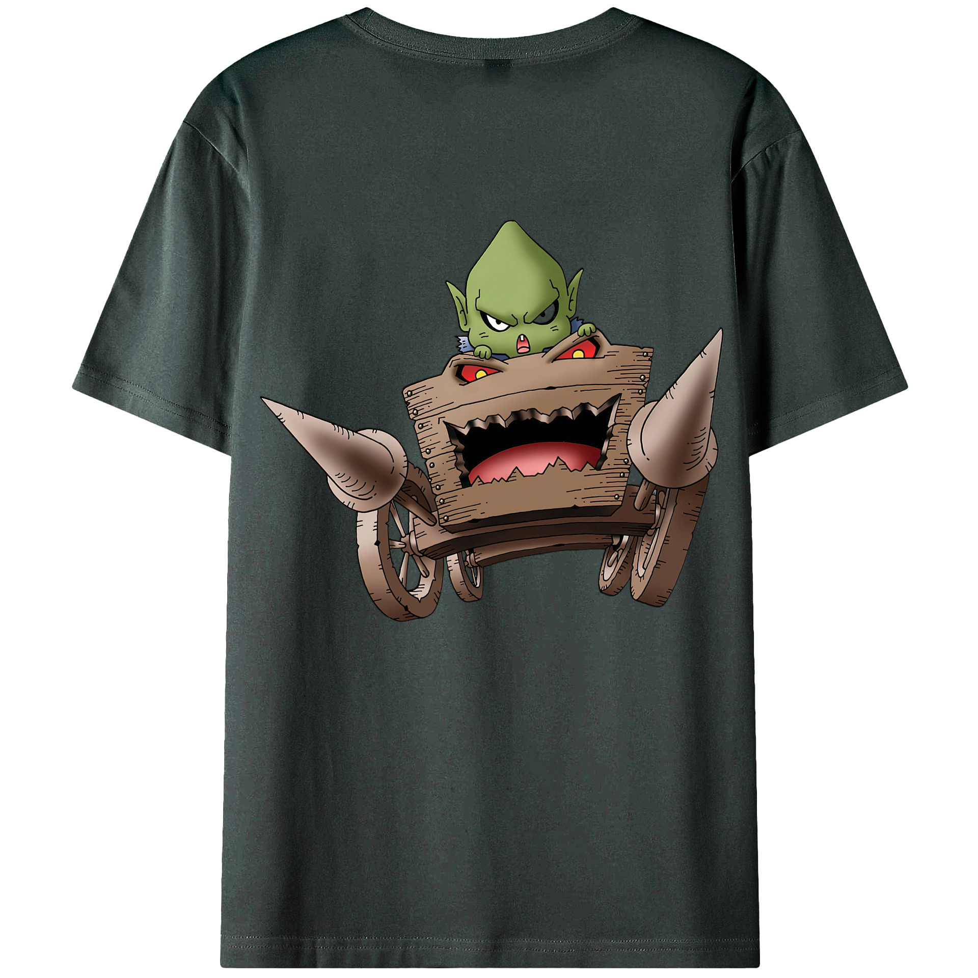 （画像用） ドラゴンクエスト Doragon Kuesuto Dragon Quest 綿100％ メンズ半袖Tシャツ（バックプリント） 通気性